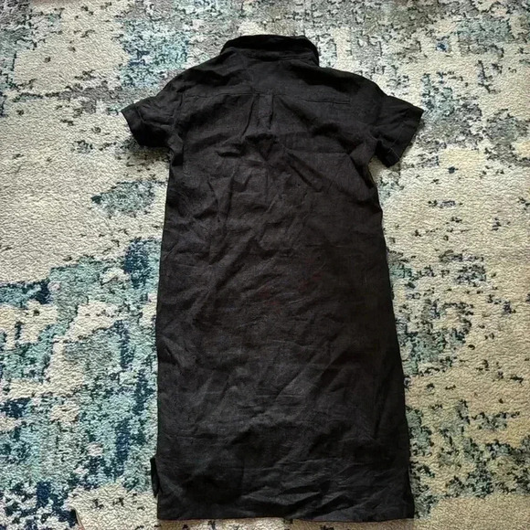 Harvé Bernard short sleeve linen shift dress small - Picture 3 of 5